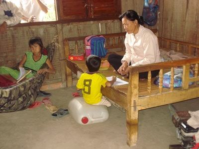 gia đình người bảo vệ Tràm Chim Tam Nông