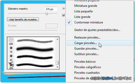 Cargar Pinceles
