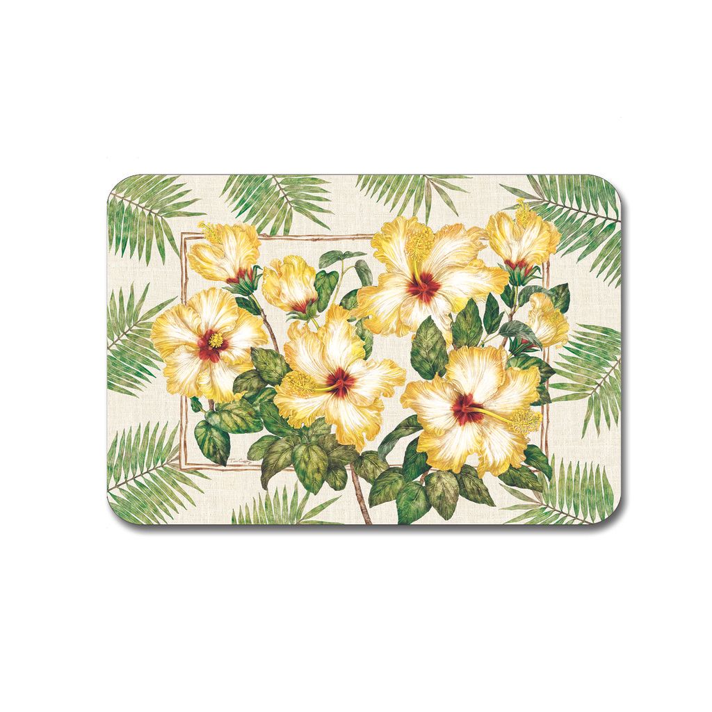 Placemats Vinyl Place Mats Table Linens Garden Party Ideas Hibiscus