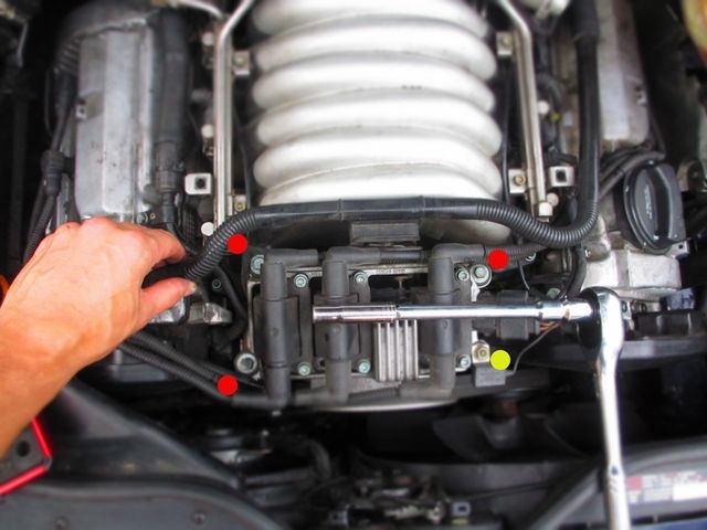 VW Passat Audi A4 A6 2.8L AHA 6 Cyl Ignition Coil /& Spark Plug Wire Set Kit Fit
