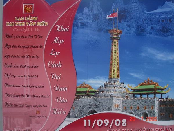 Khu du lịch Lạc Cảnh Đại Nam Văn Hiến lớn nhất Đông Nam Á
