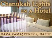 Chanukah Lights in a Hotel