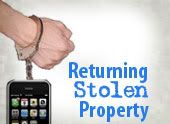 Returning Stolen Property