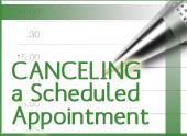 Canceling a Scheduled Appointment