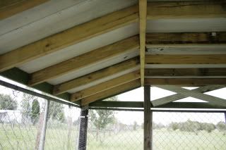 view of trusses