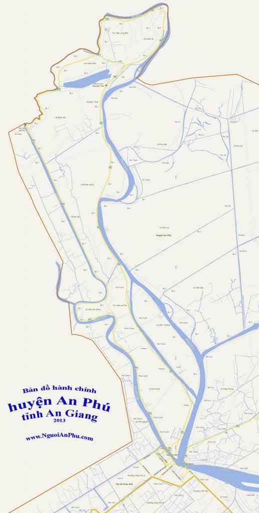 bản đồ hành chính huyện An Phú tỉnh An Giang - click để xem kích thước lớn