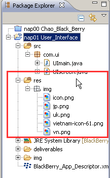 Lập trình BlackBerry - nap01 User Interface