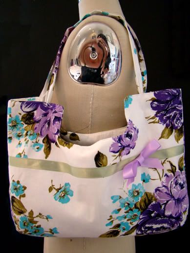 artistic flower motif handbags