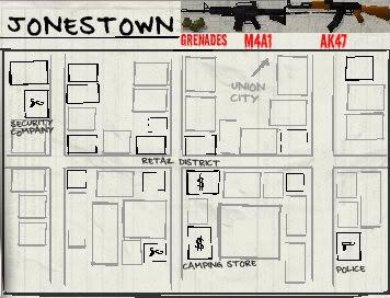 Jonestown Map