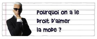 Mode - aimer la mode