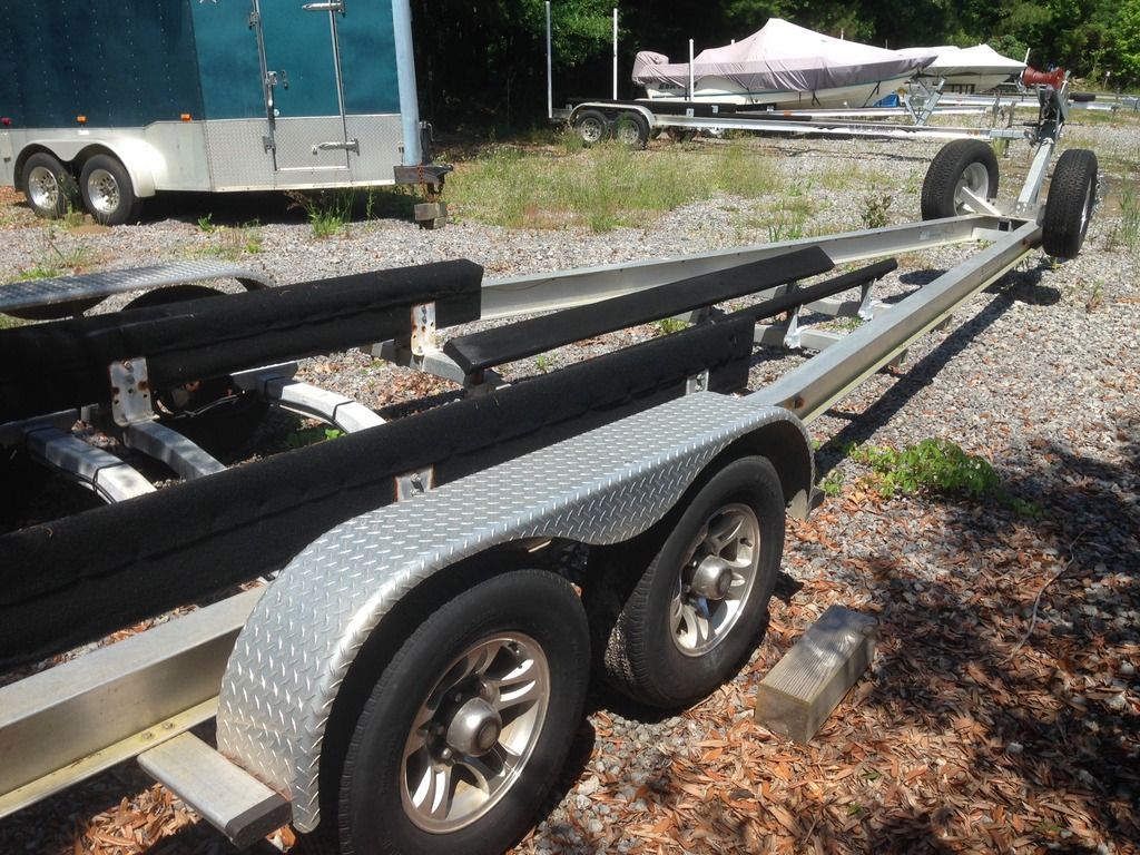 Aluminum Ibeam trailer for sale SOLD!!! The Hull Truth Boating and