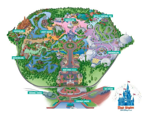 magic kingdom map 2009. disney magic kingdom map.