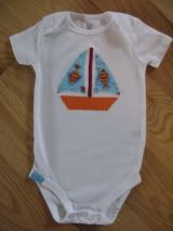 Little Sailboat Onesie - Size 3-6 months