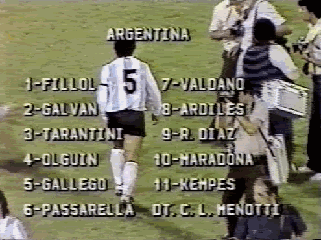 Argentina vs Rumania 1-0 , Friendly 1982