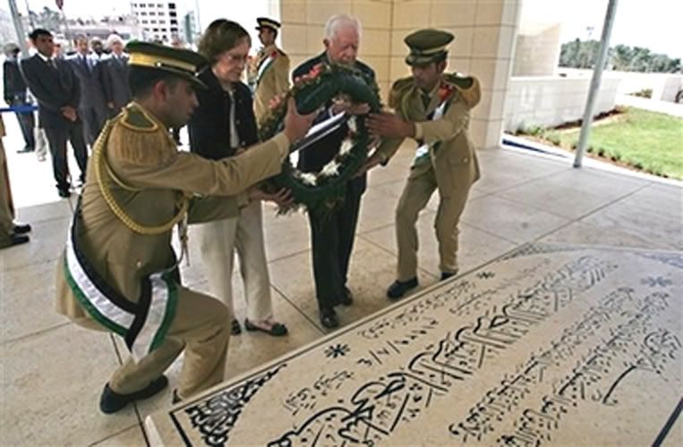 Carter  at Arafat's Tomb