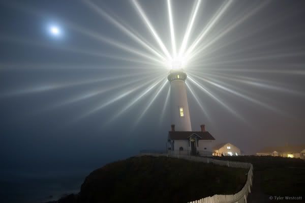 Lighthouse at night Pictures, Images and Photos