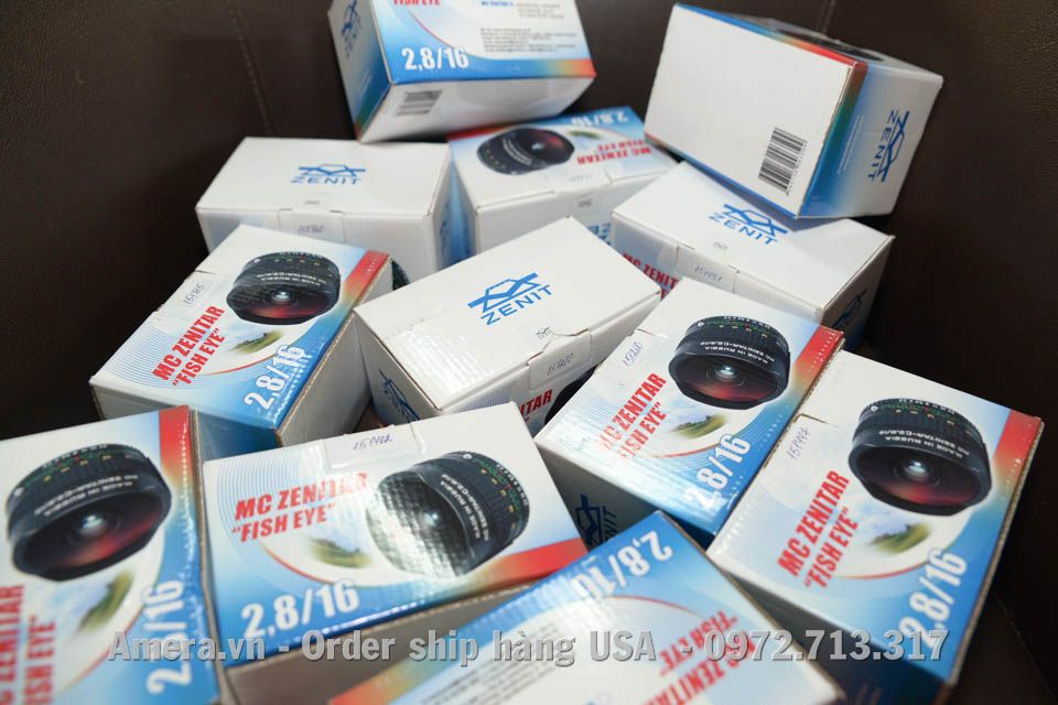 Order ship hàng USA: Bán fisheye for FullFrame, Zenitar 16mm F2.8 newest version Canon, Nikon, NEX