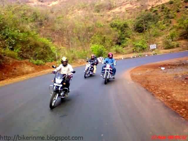 Zipping through Ghat's..Me followed by Amey & Sumant