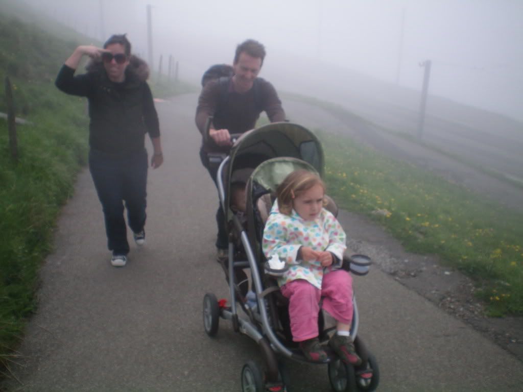 More uphill on Mt Rigi..Ally is so stoked