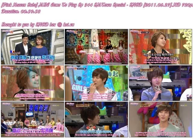 [Pink Heaven Subs] MBC Come To Play Ep 344 SMTown Special - SNSD [2011.06.27](SD
