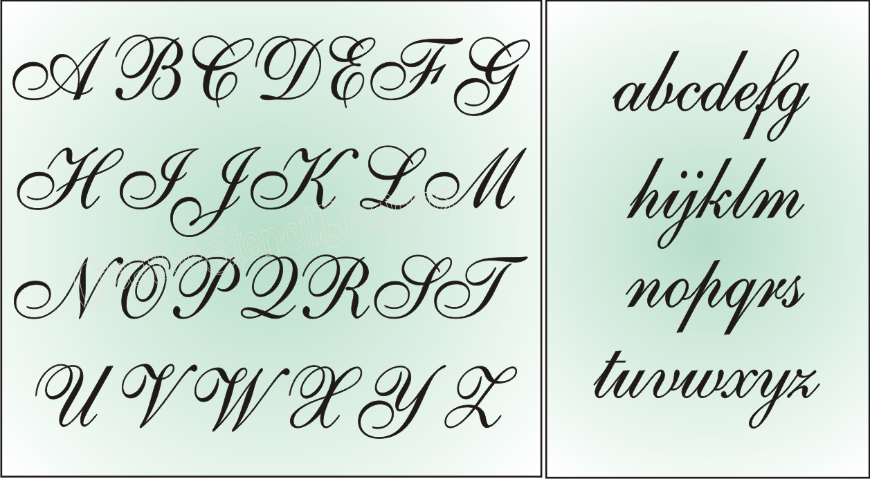 fancy lettering stencils. fancy French shabby font