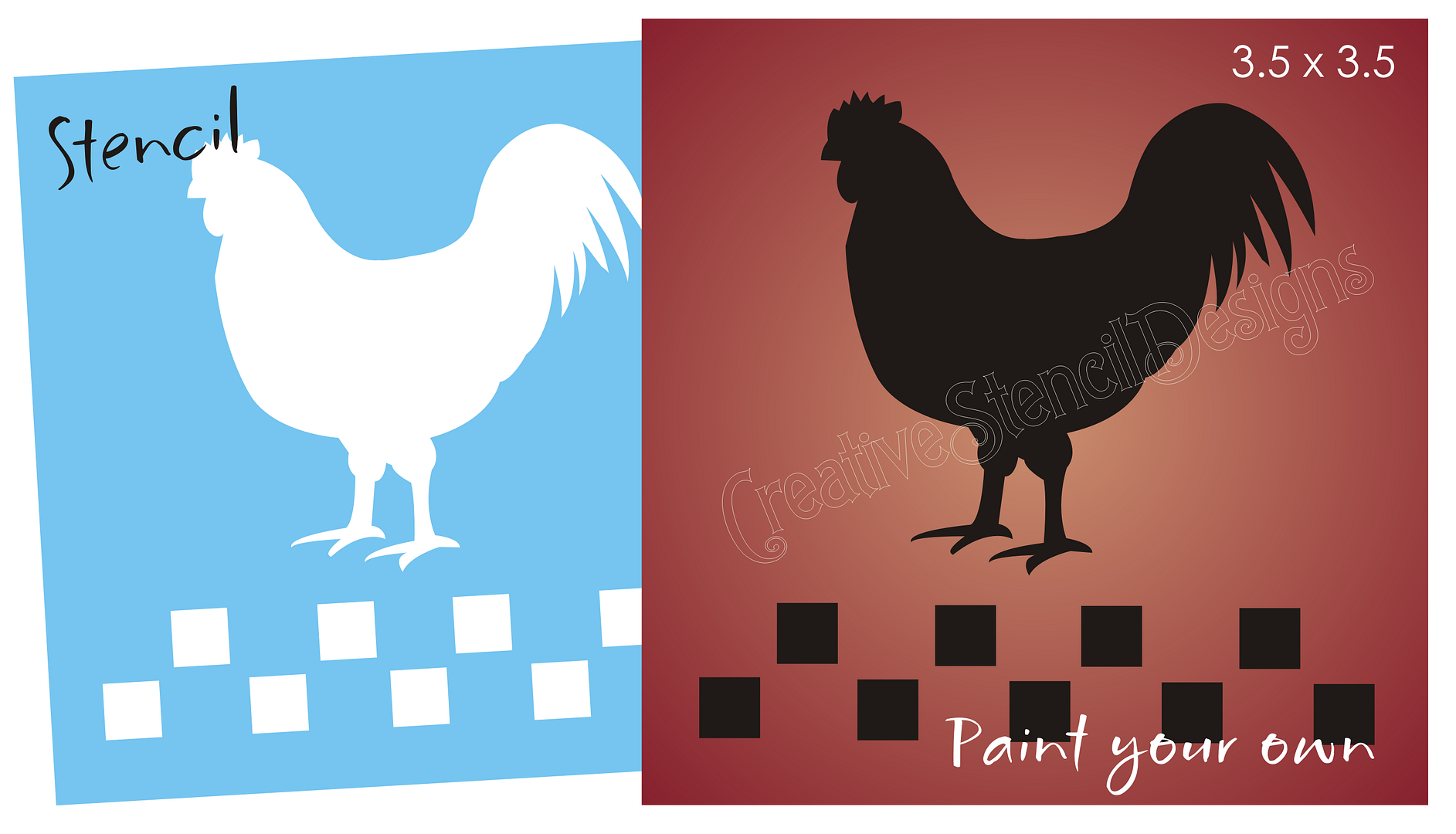 Rooster Stencil Printable 9jasports