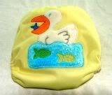 Small Pelican with fishies Diaper Cover