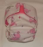 SALE!!  Small Pink Poodles Diaper Cover