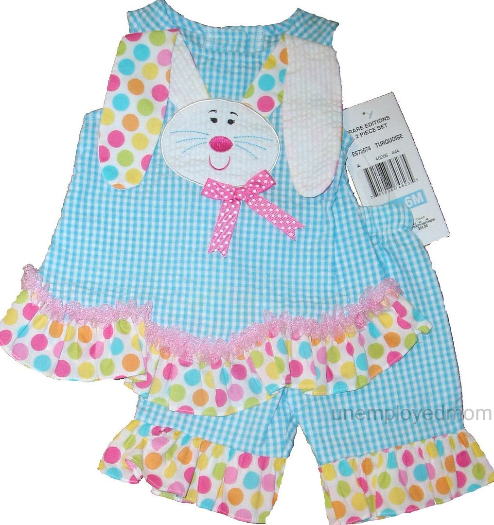 EASTER OUTFIT DRESS BABY GIRLS HOLIDAY CHILDRENS LEGGINGS FIRST 1ST