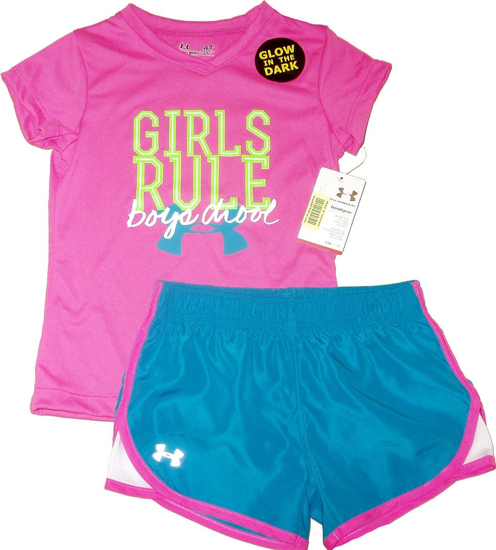 under armour shorts and shirt set