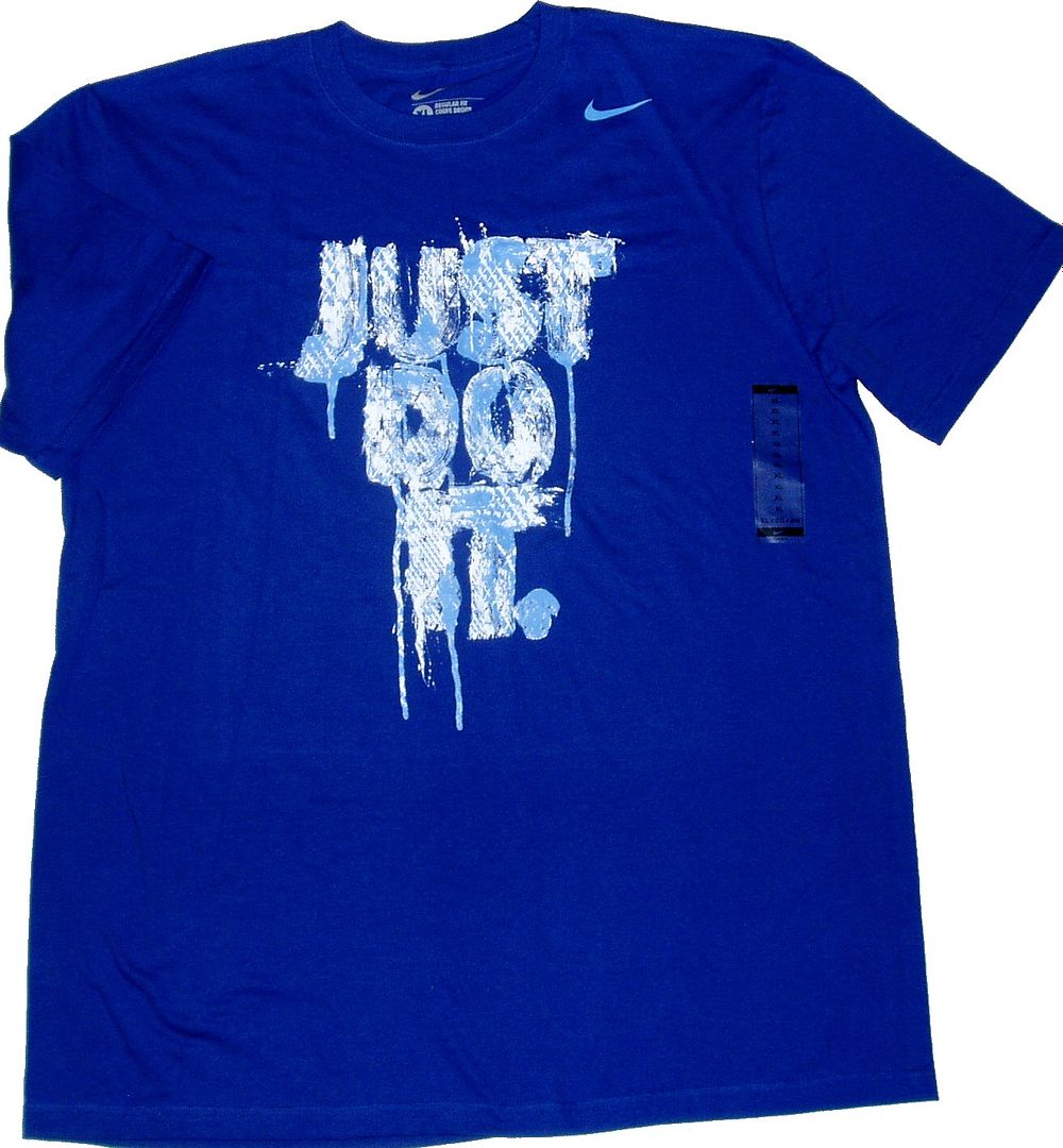 Men's Nike Just do It T Shirt Varsity Royal Teen Big Boys Blue Tee ...