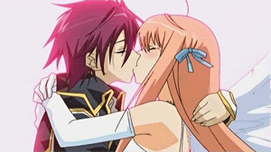 anime kiss gif Pictures, Images and Photos