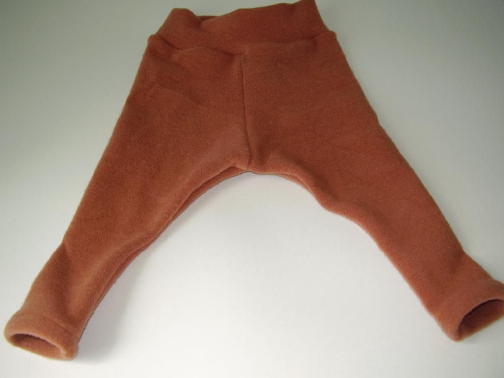 Medium Russet Wool Interlock Leggings
