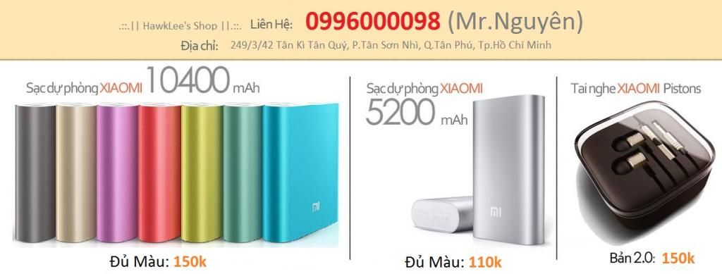 .::.|| HawkLee's Shop ||.::. Pin xạc dự phòng, tai nghe Xiaomi [Giá HOT] - 6