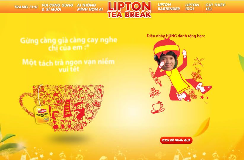 Gởi thiệp tết ý nghĩa và làm hình hoạt hình từ hình của bạn - 1