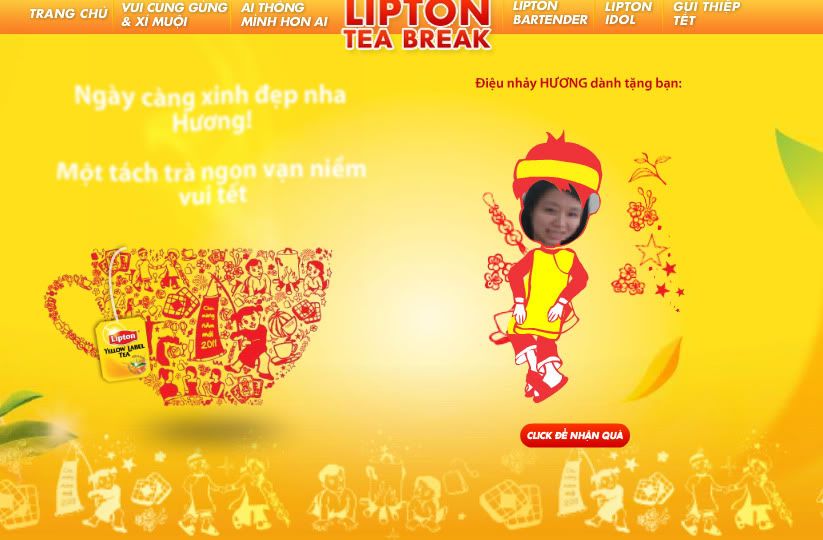 Gởi thiệp tết ý nghĩa và làm hình hoạt hình từ hình của bạn