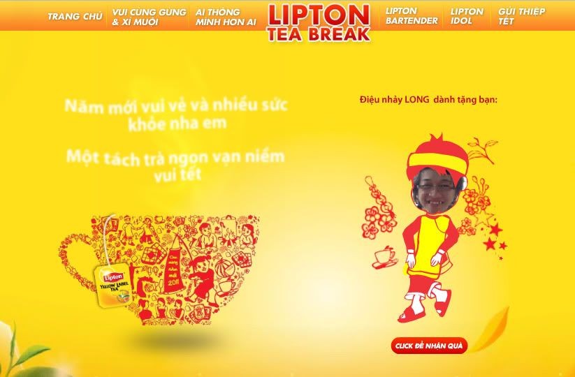 Gởi thiệp tết ý nghĩa và làm hình hoạt hình từ hình của bạn