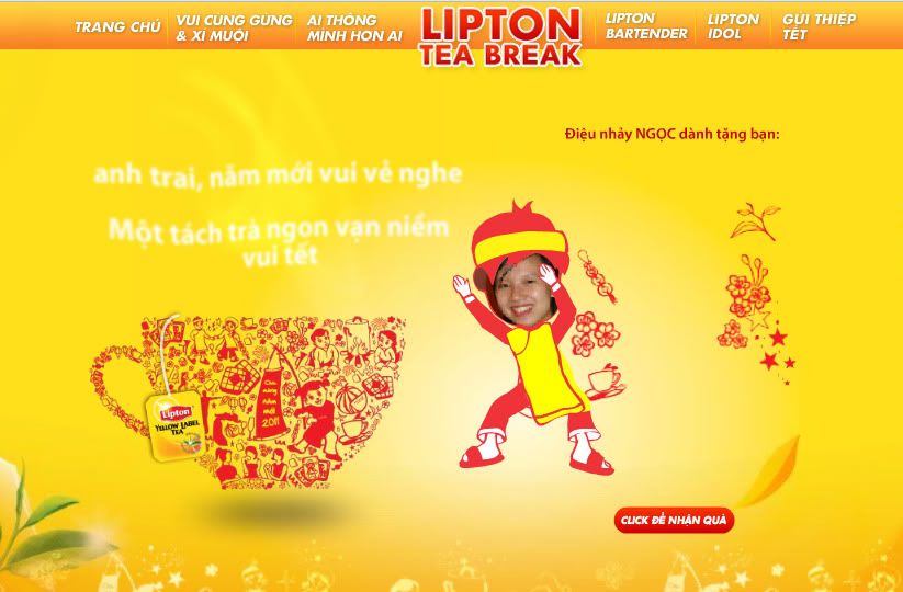 Gởi thiệp tết ý nghĩa và làm hình hoạt hình từ hình của bạn - 1