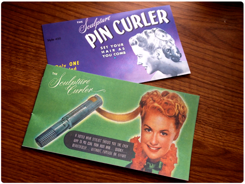 Sculpture Pin Curler booklets