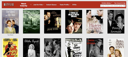 Netflix Old Hollywood movies