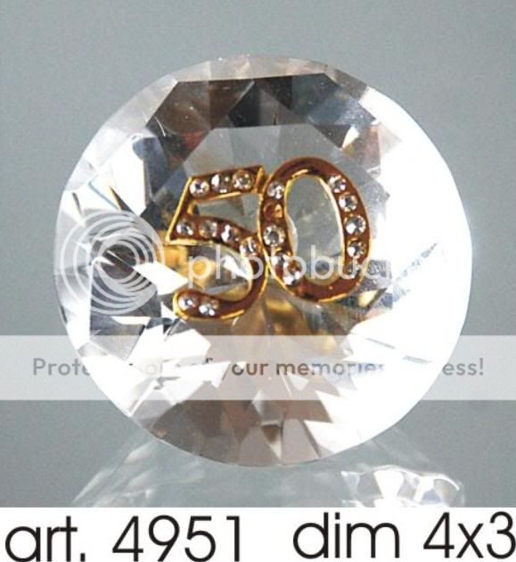 Fermacarte A Forma Di Diamante In Cristallo - 80 Mm, Decorazione Brillante