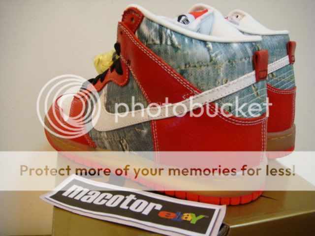 DS Nike Dunk High Premium SB Shoe Goo Mens Sz 8.5 Red  