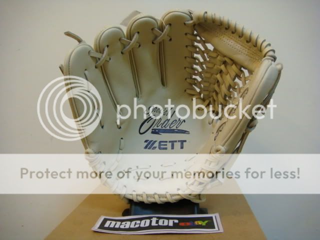 ZETT Top Custom 11.5 Hard Baseball Glove Cream LHT SS  