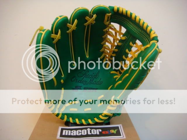 SSK Custom 12.75 Outfield Baseball Glove Green LHT As  