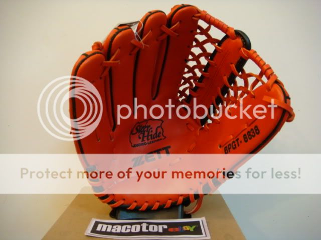 ZETT Prime 12.75 Outfielder Baseball Glove Red LHT WBC  