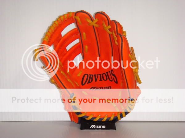 New Mizuno Obvious 12.25 Baseball Glove Orange Pro RHT  