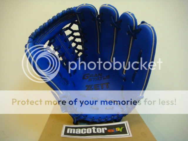 ZETT Gran Status 12.5 Fielder Baseball Glove Blue RHT  