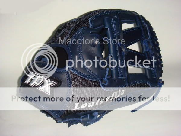 Louisville Slugger TPX 12 Infield Baseball Glove Navy Nylon Mesh RHT 