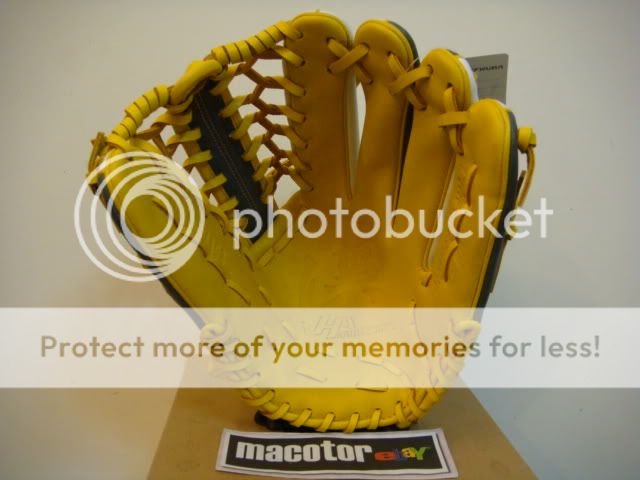 HATAKEYAMA Pro 13 Outfield Baseball Glove Yellow RHT  