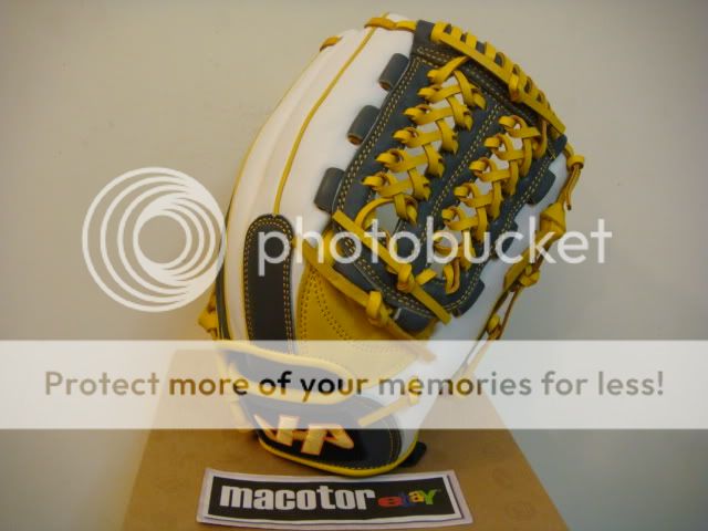 New HATAKEYAMA Pro 12 Infield Baseball Glove Yellow Nets RHT  